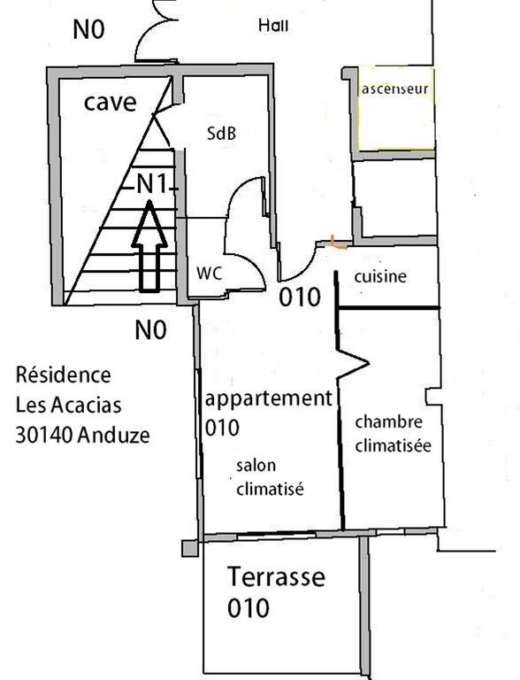 Appartement 10 Des Acacias Anduze Zimmer foto